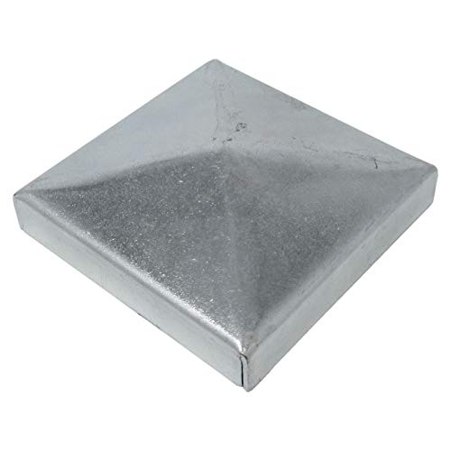 SO-TOOLS® Pfostenkappe Pyramide Stahl verzinkt Abdeckkappe für Pfosten 50 x 50 mm von SOTOOLS