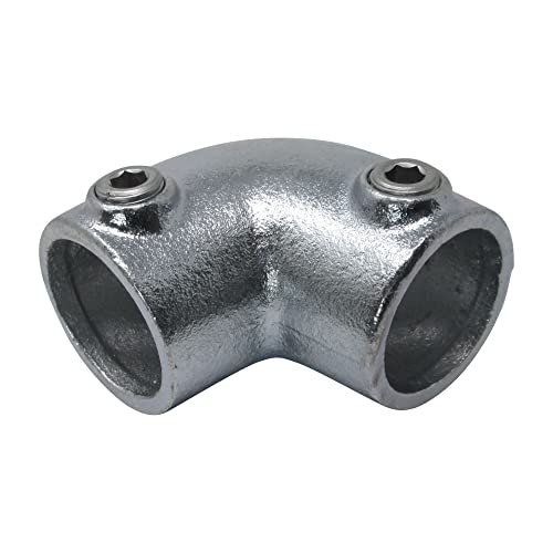 SO-TOOLS® Temperguss 90° Bogen 2-fach verstellbar 0° - 11° für 33,7 mm Rohr Rohrverbinder von SOTOOLS
