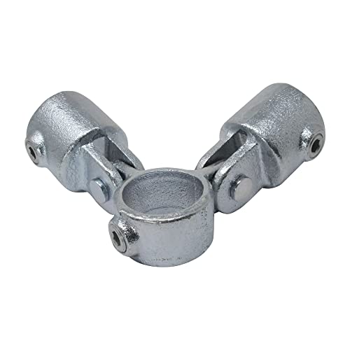 SO-TOOLS® Temperguss 90° Gelenkstück für 48,3 mm Rohr Rohrverbinder zum verbinden von 2 Rohren an ein durchläufiges Rohr oder als Rohr-Ecklösung zum befestigen von Endrohren von SOTOOLS