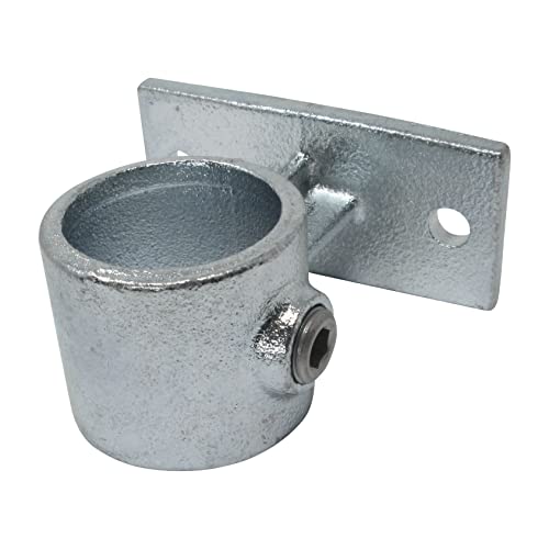 SO-TOOLS® Temperguss Handlaufhalter mit Befestigungsplatte für 33,7 mm Rohr Handlaufhalter Wandhalter Rohrverbinder von SOTOOLS