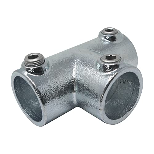 SO-TOOLS® Temperguss T-Stück lang für 42,4 mm Rohr Rohrverbinder zum verbinden vom senkrechten auf das waagerechte Rohr von SOTOOLS