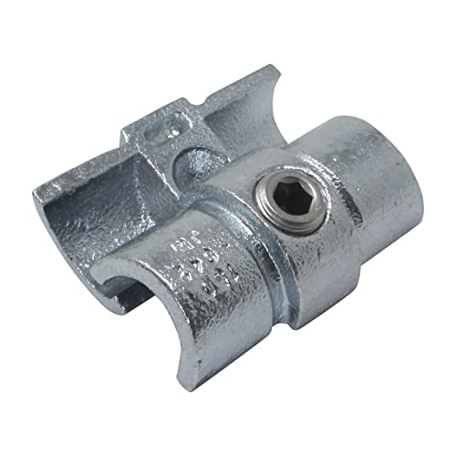 SO-TOOLS® Temperguss Verbindungsstück 2-teilig innen für 42,4 mm Rohr Rohrverbinder zum verbinden von 2 Rohren von SOTOOLS