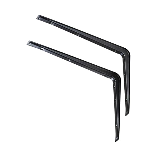 SOTOOLS 2 Stück Regalkonsolen REGALPRO schwarz 370 x 271 mm Markantes Design von SOTOOLS