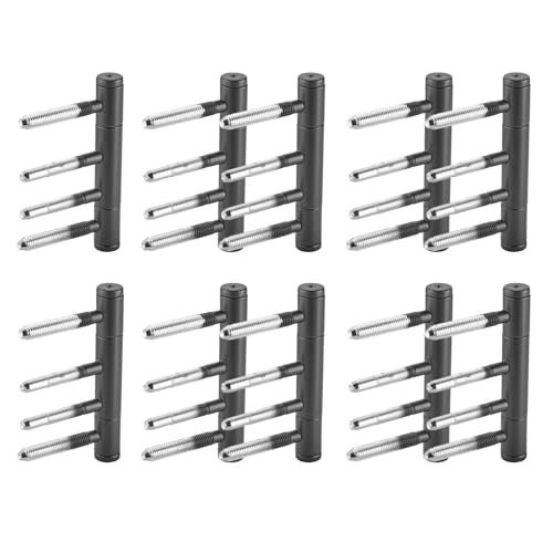 SOTOOLS 3-teiliges Türband 5 Paar (10 Stück) Türscharnier schwarz matt Robustes 5er-Set mit 3-teiligem Türband, Nylon-Gleitlager und pulverbeschichteter Oberfläche. Für hohe Stabilität an Zimmertüren. von SOTOOLS