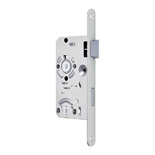 SOTOOLS Einsteckschloss DIN Rechts WC-Schloss für Badtüren Dornmaß 55 mm Stulp: 20 x 235 x 2 mm Türschloss von SOTOOLS