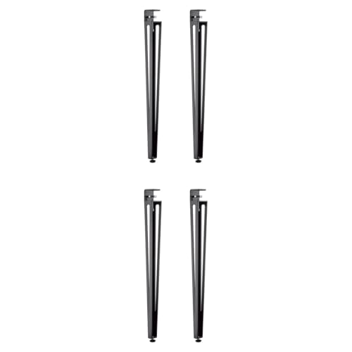 SOTOOLS Tischbein 4er Set Colorix Schwarz RAL 9004 Höhe 745 mm Konisches, stabiles Stahl-Tischbein in Schwarz, modern und höhenjustierbar, ideal für DIY, Esstische und Schreibtische, 4 Stück von SOTOOLS