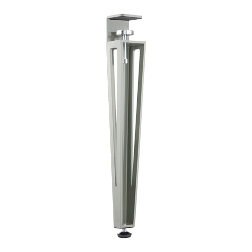 SOTOOLS Tischbein Colorix Grau RAL 7033 Höhe 464 mm Konisches, stabiles Stahl-Tischbein in Zementgrau, modern und höhenjustierbar, ideal für DIY, Esstische und Schreibtische von SOTOOLS