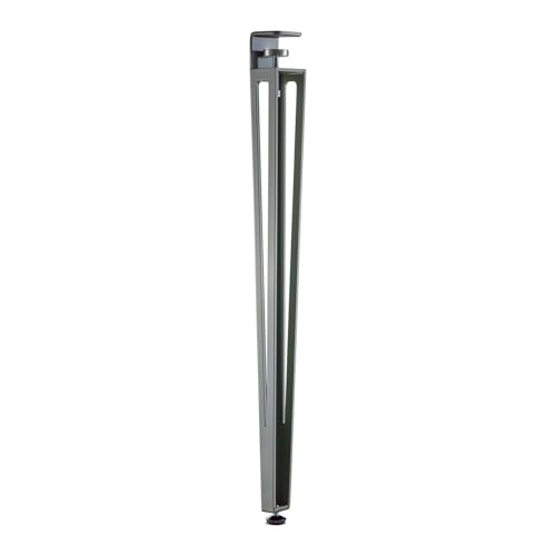 SOTOOLS Tischbein Colorix Grau RAL 7033 Höhe 745 mm Konisches, stabiles Stahl-Tischbein in Zementgrau, modern und höhenjustierbar, ideal für DIY, Esstische und Schreibtische von SOTOOLS