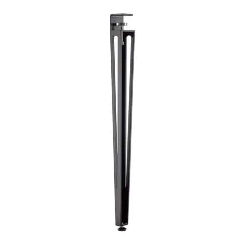 SOTOOLS Tischbein Colorix Schwarz RAL 9004 Höhe 745 mm Konisches, stabiles Stahl-Tischbein in Signalschwarz, modern und höhenjustierbar, ideal für DIY, Esstische und Schreibtische von SOTOOLS