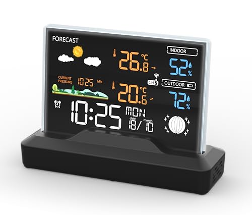SOUCCESS FUNK-WETTERSTATION "DELUXE" - FARBIGE WETTERSTATION MIT FUNKUHR, WETTERDATEN, AUSSENSENSOR, MONDPHASE, TEMPERATUR, LUFTDRUCK, NETZTEIL SOUCCESS FUNK-WETTERSTATION "DELUXE" - FARBIGE WETTERSTATION MIT FUNKUHR, WETTERDATEN, AUSSENSENSOR, MONDPHASE, TEMPERATUR, LUFTDRUCK, NETZTEIL von SOUCCESS