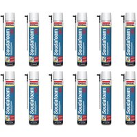 12x Soudal Soudafoam B2 Montageschaum Adapterschaum 750 ml Bauschaum Dämmschaum von SOUDAL