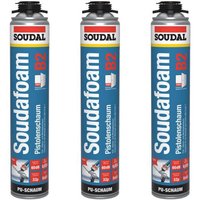 3x Soudal Soudafoam B2 Pistolenschaum 750ml Dämmschaum Montageschaum PU Schaum 3x Soudal Soudafoam B2 Pistolenschaum 750ml Dämmschaum Montageschaum PU Schaum von SOUDAL