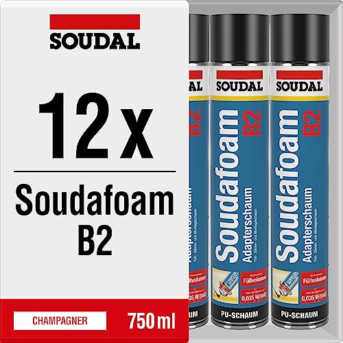 12x Soudal Soudafoam B2, 750ml, Adapterschaum von Soudal