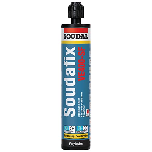 Soudal Chemischer Anker VE-400SF, Styrolfrei, Wasserdicht, Grau, Paste, 280ml von SOUDAL