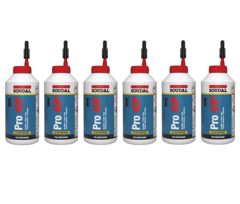 SOUDAL Klebstoff 6x Soudal PRO 40P PU-Holzleim 750 g SOUDAL Klebstoff 6x Soudal PRO 40P PU-Holzleim 750 g von SOUDAL