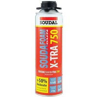 Soudafoam gun x-tra 750 - gebrauchsfertiger Polyurethan-Hartschaum / Bauschaum für Pistole - Dose 500 ml 1l/10,78 eur von SOUDAL