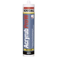 Soudal ACRYRUB PRO W Acryl Herstellerfarbe Schwarz 9203 310 ml von SOUDAL