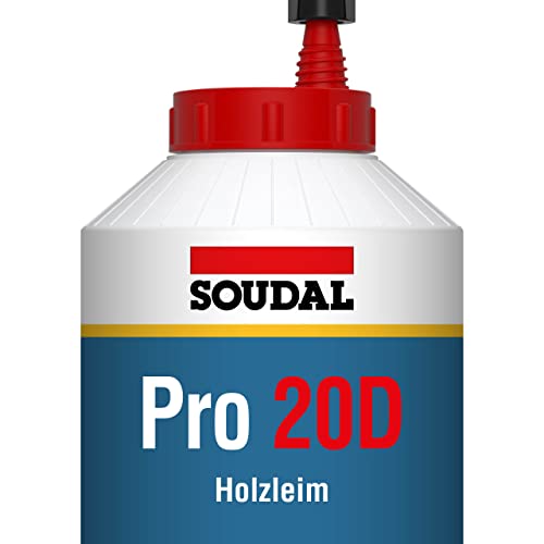 Soudal Pro 20D, Holzleim, D2, 750g, Flasche von Soudal