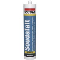Soudal - Bitumen Dichtmasse Soudafalt für bituminöse Untergründe, Bitumenkleber ideal zur Notfallreparatur, 310ml schwarz von SOUDAL