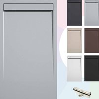 Duschwanne – Harz – Gelcoat – Glatte/Stein-Textur – Rutschfest – Farbe Grau 90x70 Extra plat 3Cm Minimalistisches Design - Soulbath Duschwanne – Harz – Gelcoat – Glatte/Stein-Textur – Rutschfest – Farbe Grau 90x70 Extra plat 3Cm Minimalistisches Design - Soulbath von SOULBATH