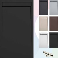 Duschwanne – Harz – Gelcoat – Glatte/Stein-Textur – Rutschfest – Farbe Schwarz 90x90 Extra plat 3Cm Minimalistisches Design - Soulbath Duschwanne – Harz – Gelcoat – Glatte/Stein-Textur – Rutschfest – Farbe Schwarz 90x90 Extra plat 3Cm Minimalistisches Design - Soulbath von SOULBATH