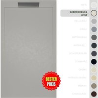 Duschwanne – Harz – Gelcoat – Glatte/Stein-Textur – gebrochenes weiss – Rutschfest- 170x80 Extra flach 3 cm – Elegantes Design - Soulbath Duschwanne – Harz – Gelcoat – Glatte/Stein-Textur – gebrochenes weiss – Rutschfest- 170x80 Extra flach 3 cm – Elegantes Design - Soulbath von SOULBATH