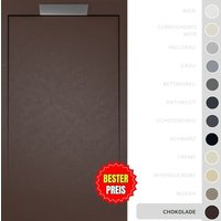 Duschwanne – Harz – Gelcoat – Glatte/Stein-Textur – schokolade – Rutschfest- 90x90 Extra flach 3 cm – Elegantes Design - Soulbath Duschwanne – Harz – Gelcoat – Glatte/Stein-Textur – schokolade – Rutschfest- 90x90 Extra flach 3 cm – Elegantes Design - Soulbath von SOULBATH