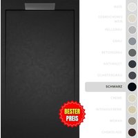 SOULBATH Duschwanne – Harz – Gelcoat – Glatte/Stein-Textur – SCHWARZ – Rutschfest- 90x80 Extra flach 3 cm – Elegantes Design SOULBATH Duschwanne – Harz – Gelcoat – Glatte/Stein-Textur – SCHWARZ – Rutschfest- 90x80 Extra flach 3 cm – Elegantes Design von SOULBATH