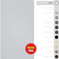 Soulbath - Ultra flache, rutschfeste Duschwanne – Harz Gelcoat – Glatte/Stein-Textur – weiss - 90x80 - Integrierte Abdeckung in gleicher Farbe Soulbath - Ultra flache, rutschfeste Duschwanne – Harz Gelcoat – Glatte/Stein-Textur – weiss - 90x80 - Integrierte Abdeckung in gleicher Farbe von SOULBATH