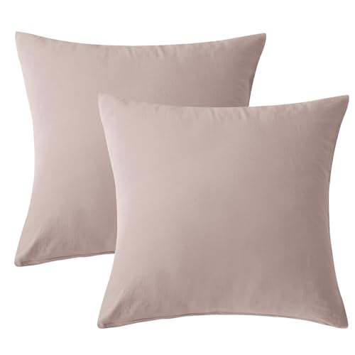 SOULFUL Doppelte Muslin Kissenbezug 45x45 Baumwolle, Kissenbezüge 2 Teilig mit Reißverschluss, ÖkoTex Zertifiziert, Champagner Rosa SOULFUL Doppelte Muslin Kissenbezug 45x45 Baumwolle, Kissenbezüge 2 Teilig mit Reißverschluss, ÖkoTex Zertifiziert, Champagner Rosa von SOULFUL