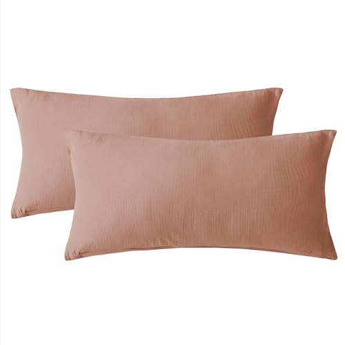 SOULFUL Muslin Kissenbezug 40x80 Baumwolle, Grapefruit von SOULFUL
