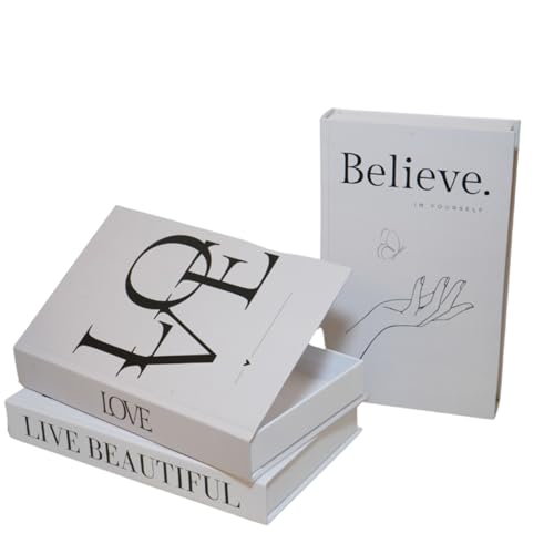 SOULLION Deko Bücher 3er Set – Stilvolle Buchbox mit Aufbewahrung für moderne Inneneinrichtung | Ästhetisches Design | Stapelbar & Robust SOULLION Deko Bücher 3er Set – Stilvolle Buchbox mit Aufbewahrung für moderne Inneneinrichtung | Ästhetisches Design | Stapelbar & Robust von SOULLION