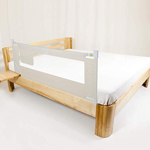 Babybettgitter, Sicherheits-Befestigung Bed Protection Grille Kinder Schutz für Kinderbett, faltbar Rausfallschutz 1.5M für das Kinderbett Schutzbügel mit Schnalle von SOULONG