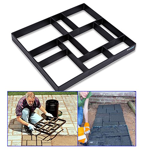 Gießform Pflasterform Pflastersteinform für DIY Betonform Gehweg Form, Trittsteinen Schalungsform 45 x 40 x 4 cm Gießform Pflasterform Pflastersteinform für DIY Betonform Gehweg Form, Trittsteinen Schalungsform 45 x 40 x 4 cm von SOULONG