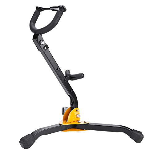 Klappbarer Stativhalterung, SaxophonStand für tragbares Musikinstrumen Saxophonstativhalter Tragbares Musikinstrument Stativ, Metall, schwarz, Gewicht 860 g Klappbarer Stativhalterung, SaxophonStand für tragbares Musikinstrumen Saxophonstativhalter Tragbares Musikinstrument Stativ, Metall, schwarz, Gewicht 860 g von SOULONG