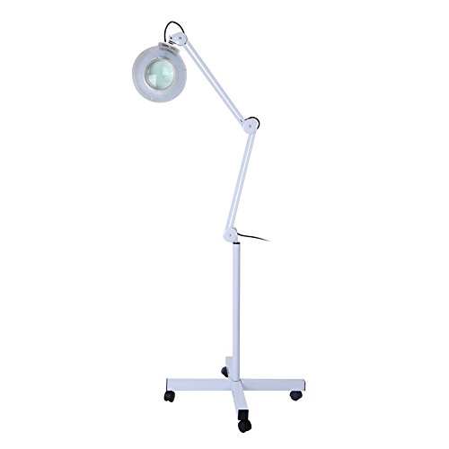 SOULONG Lupe mit 5 Dioptrien, 5-fache Vergrößerung mit LEDs und Rollen, Licht für Kosmetiker, Labor und Präzisionsarbeiten, 220-240 V, Weiß SOULONG Lupe mit 5 Dioptrien, 5-fache Vergrößerung mit LEDs und Rollen, Licht für Kosmetiker, Labor und Präzisionsarbeiten, 220-240 V, Weiß von SOULONG