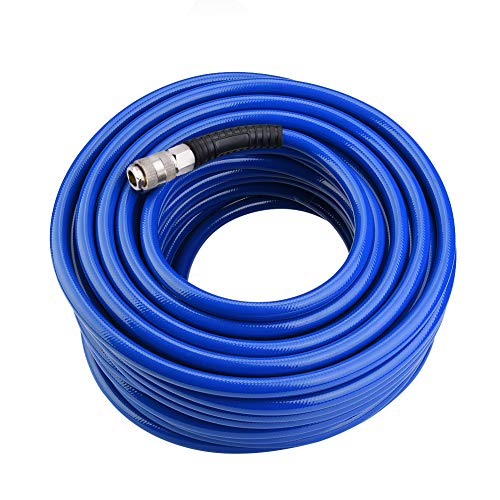 PVC Druckluftschlauch 1/4 Zoll europäischer Schnellanschluss, 30m Schläuche Set, haltbarer Schläuche 9,5 mm Innendurchmesser, 300 PSI Normaler Betriebsdruck PVC Druckluftschlauch 1/4 Zoll europäischer Schnellanschluss, 30m Schläuche Set, haltbarer Schläuche 9,5 mm Innendurchmesser, 300 PSI Normaler Betriebsdruck von SOULONG