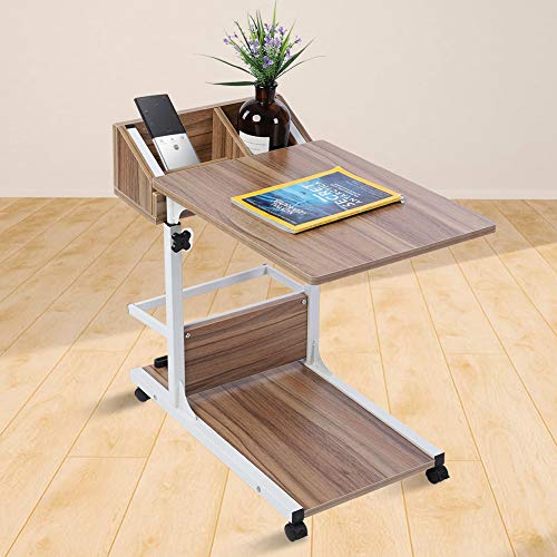 SOULONG Beistelltisch,Computertisch Seitentisch in C-Form Schreibtisch Laptoptisch Wohnzimmertisch auf Rollen Höhenverstellbar 50-80cm SOULONG Beistelltisch,Computertisch Seitentisch in C-Form Schreibtisch Laptoptisch Wohnzimmertisch auf Rollen Höhenverstellbar 50-80cm von SOULONG