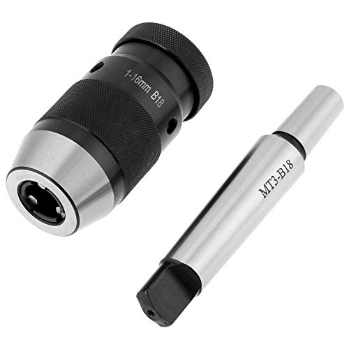 Schnellspannbohrfutter ohne Bohrfutter und Welle mit konischem Bohrfutter MT3-B18 / konischer Spindel MT2-JT3 konischer Spindel 1-16 mm Schnellspannbohrfutter von SOULONG