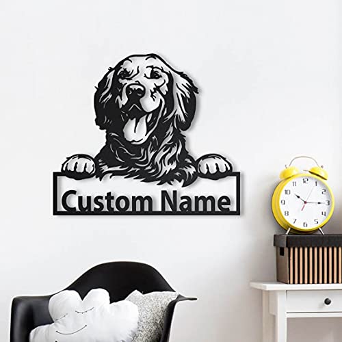 Personalisierte Golden Retriever hölzernschild Kunst | Golden Retriever hölzernschild | Golden Retriever Geschenke lustig | Hundegeschenk | Tiergewohnheit von SOULSIS