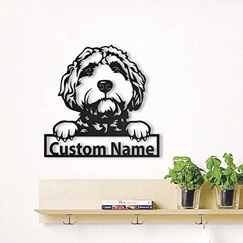 Personalisierte Goldendoodle Dog hölzern Sign Art | Benutzerdefinierte Goldendoodle Dog hölzern Sign | Goldendoodle Hundegeschenke Lustig | Hund Geschenk | Tierische Sitte von SOULSIS
