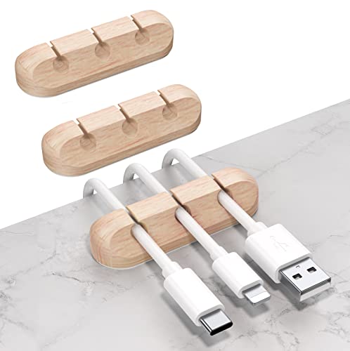 SOULWIT® Kabelhalter Kabelclips, [3 Stück] kabelmanagement Selbstklebend Kabel Organizer Vielzwecke Kabelführung Set für Schreibtisch Computer PC, USB Ladekabel, ZuhauseBüro von SOULWIT