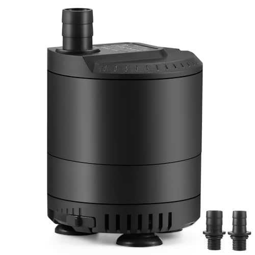 SOUSLOW 20 W Tauchwasserpumpe 1500 L/H AC220-240 V Aquarium-Wasserpumpe mit 2 Düsen für Teich, Gartenbrunnen, Hydroponik-System von SOUSLOW