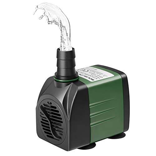 SOUSLOW Tauchwasserpumpe, 25 W, 1500 l/h, AC220-240 V, mit 2 Düsen für Aquarium, Aquarium, Teich, Brunnen, Garten, Hydrokultursystem von SOUSLOW