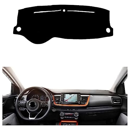 Auto Armaturenbrett Abdeckmatte für KIA STONIC 2017-2021, Armaturenbrett Abdeckung Matte Sonnenschutz Teppich Schutzpolster Instrument Panel Zubehör,A/LHD von SOUTES