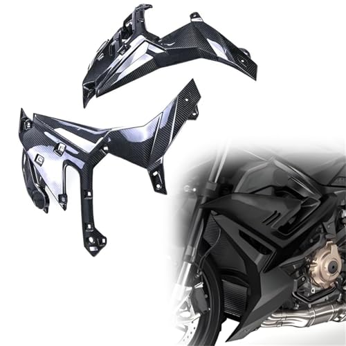 SOUTES Verkleidung Motorradzubehör Carbonfaser-Innenverkleidung Interne Seitenabdeckung Schutzabdeckung Seitenschutzverkleidungsabdeckung Für M1000R 2023 2024 von SOUTES