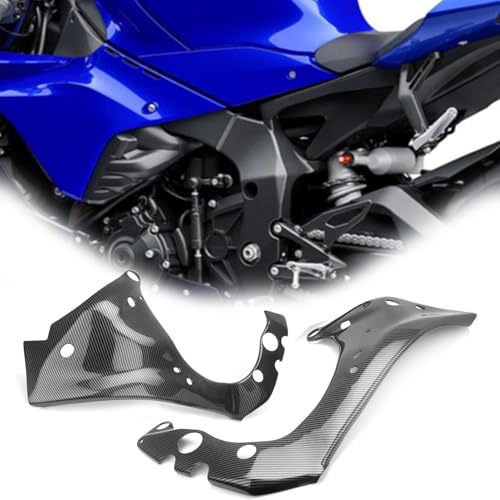 SOUTES Verkleidung Motorradzubehör Seitenschutzabdeckung Rahmenabdeckung Kunststoff Seitenplatte Verkleidungsrahmen Schutzabdeckung Für Yamaha YZF R1M 2015-2023 2022 2021 2020 2019 von SOUTES