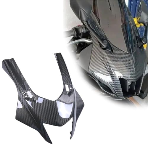 Verkleidung Motorrad Schutz Verkleidung Abdeckung Carbon Fiber Vorne Kopfplatte Abdeckung Front Verkleidung Schutz Abdeckung Für Yamaha YZF R7 YZF-R7 2022 2023 von SOUTES