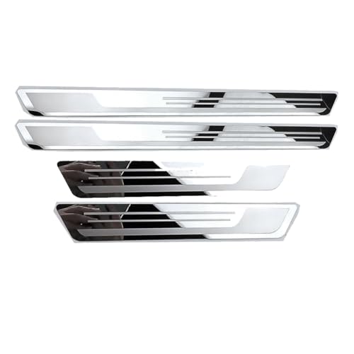 für Land Range Rover Evoque 2020-2024 Auto Einstiegsleisten Schutz Edelstahl Türschweller Kratzfest Autotürschwellenleiste Schwellerleisten Styling Zubehör,A/Type~A von SOUTES