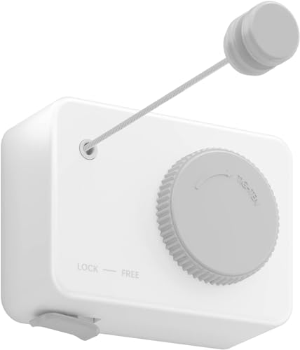 Wand-Wäscheständer für drinnen und draußen - Ausziehbares Seil mit 4 Metern und sicherer Verriegelung, ideal für Kleidung und Handtücher, modernes Design und platzsparend. von SOUTH AREA
